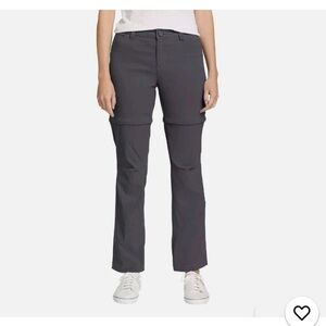 Eddie Bauer Women's charcoal grey convertible performance pant